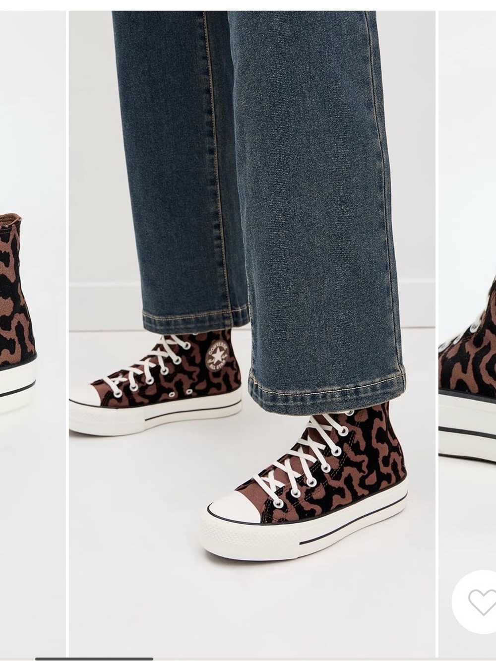 Original Converse Chuck Taylor All Star Lift Platform in leopard remix - Picture 2 of 7